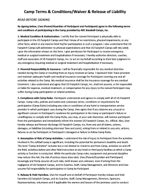 US Fastpitch Camps Waiver & Release of Liability