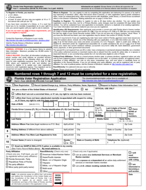 Florida Voter Registration Application