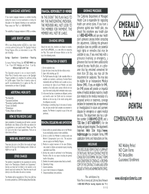 California Vision and Dental Plan Enrollment Form