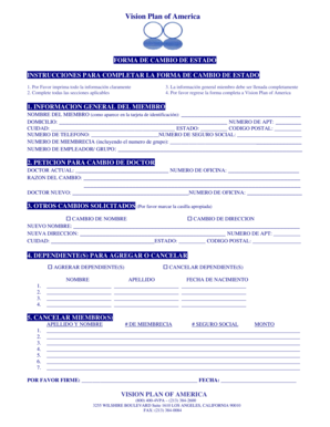 Forma de Cambio de Estado