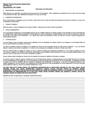 Otsego County Personnel Department 197 Main St