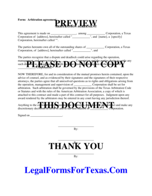 Arbitration Agreement