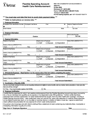 Flexible Spending Account Reimbursement Form