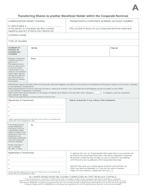 Share Transfer Form
