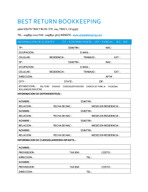 Información de Clientes