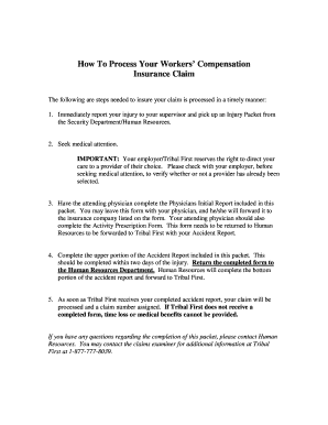 Workers' Compensation Claim Form