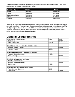 General Ledger Template