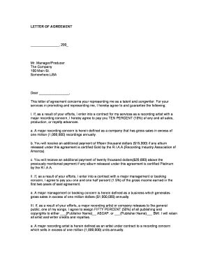 Talent Representation Agreement
