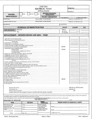 Electrical Permit Application