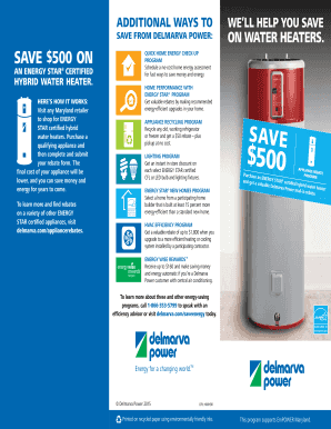 ENERGY STAR Hybrid Water Heater Rebate Form
