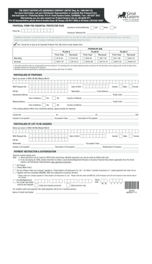 Essential Protector Plus Proposal Form