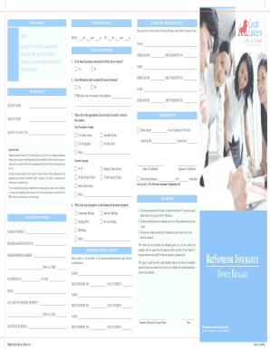 Office Package Insurance Proposal Form