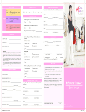 Retail Insurance Proposal Form