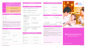 Eateries Package Insurance Proposal Form