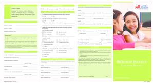 Education Package Insurance Proposal Form
