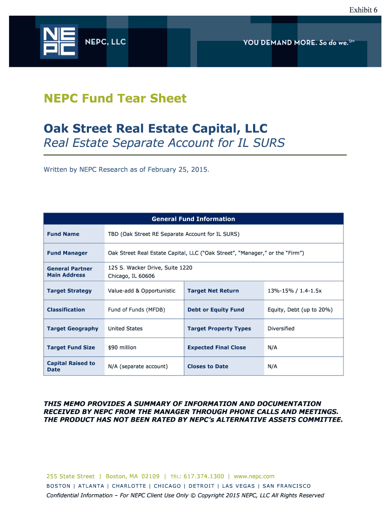 Fillable Online Oak Street Real Estate Capital, LLC Fax Email Print