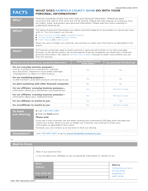 Fairfield County Bank Privacy Notice
