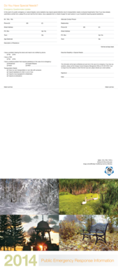 Oswego County Emergency Questionnaire