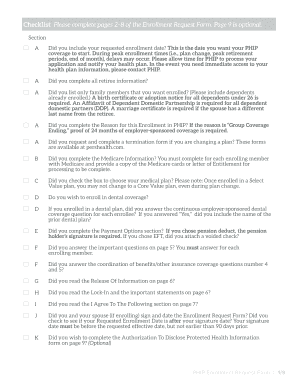 PHIP Enrollment Request Form