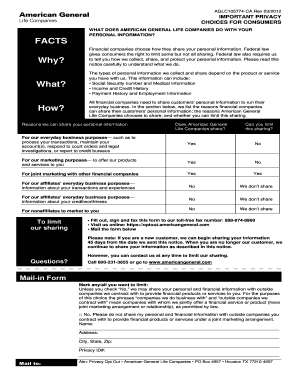 American General Privacy Notice