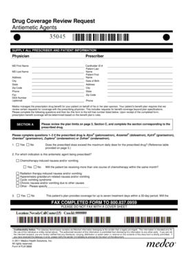 Drug Coverage Review Request Form