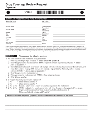 Drug Coverage Review Request Form