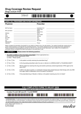 Drug Coverage Review Request Form