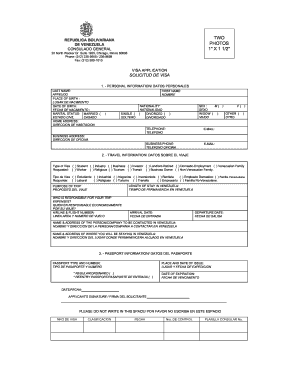 Solicitud de Visa
