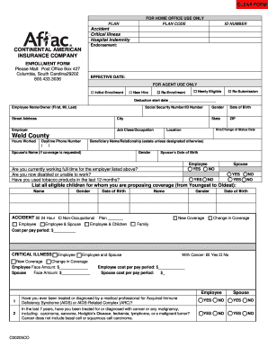 Continental American Insurance Enrollment Form