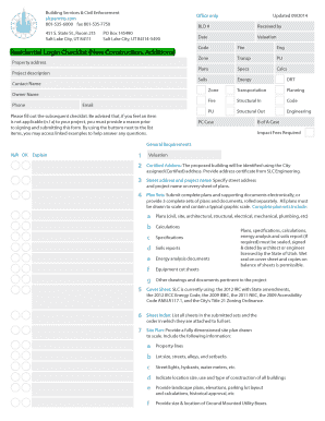 Residential Construction Permit Checklist