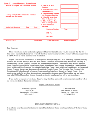 Form 512 Annual Employer Reconciliation
