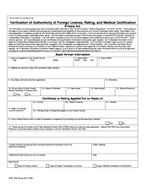 Verification of Authenticity of Foreign License