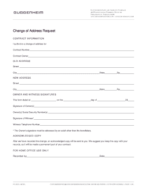 Change of Address Request - mrannuitycom