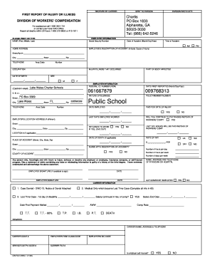 First Report of Injury or Illness