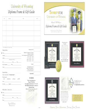 University Store Order Form