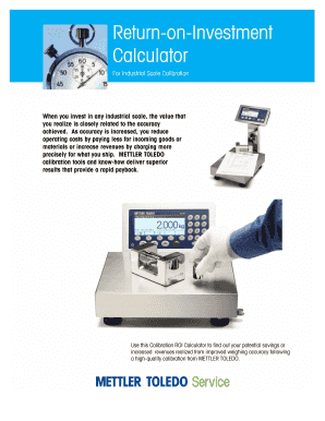 Industrial Scale Calibration ROI Calculator