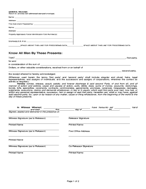 General Release Form