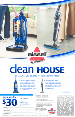 Bissell Vacuum and Steam Mop Rebate Form