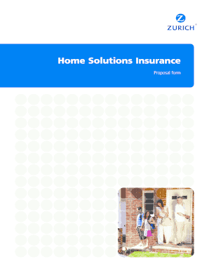 Home Insurance Proposal Form