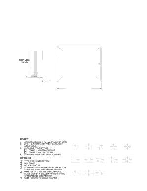 Submittal Sheet for Stainless Steel Curved Blade Diffuser