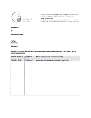 APEGNB Professional Log Book