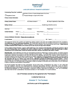 Landlord Service Transfer Agreement
