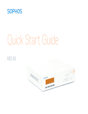 Sophos RED 50 Quick Start Guide