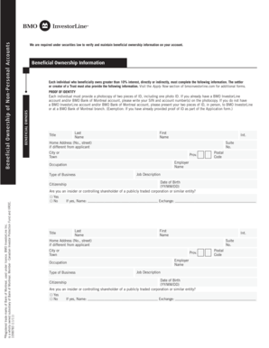Beneficial Ownership Information Form