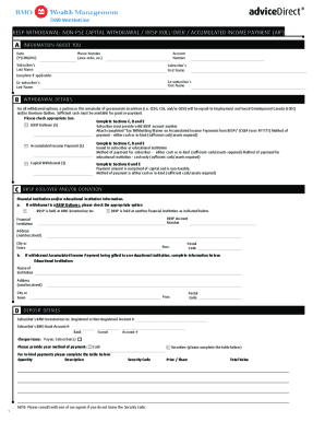 RESP Withdrawal Form