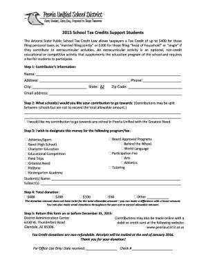 Arizona School Tax Credit Form