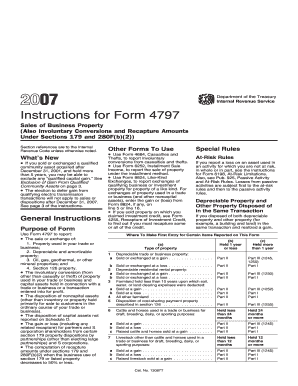 Instructions for Form 4797