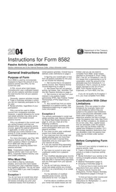 Instructions for Form 8582