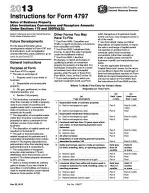 Instructions for Form 4797