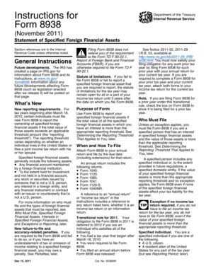 Instructions for Form 8938